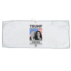 President Donald Trump And Vice President Candace Owens 2024 Large Microfiber Waffle Golf Towel