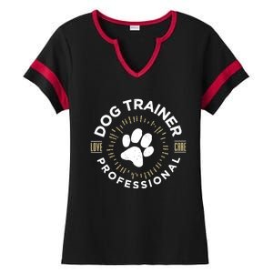 Professional Dog Trainer Long Sleeve Ladies Halftime Notch Neck Tee