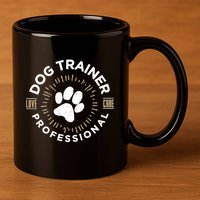 Professional Dog Trainer Long Sleeve 11oz C Handle Ceramic Mug