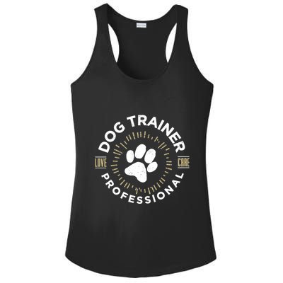Professional Dog Trainer Long Sleeve Ladies PosiCharge Competitor Racerback Tank
