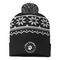 Professional Dog Trainer Long Sleeve USA-Made Snowflake Beanie