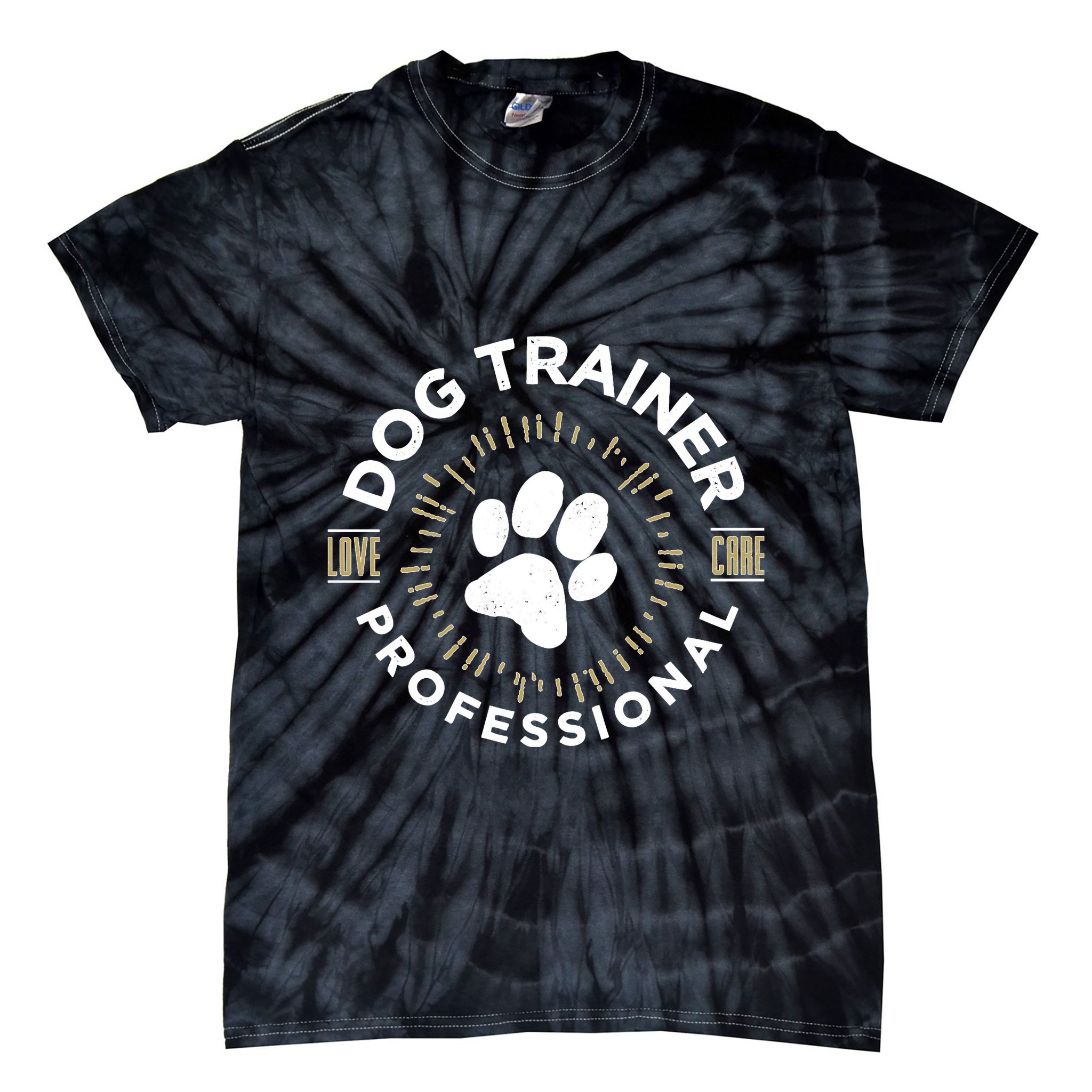 Professional Dog Trainer Long Sleeve Tie-Dye T-Shirt