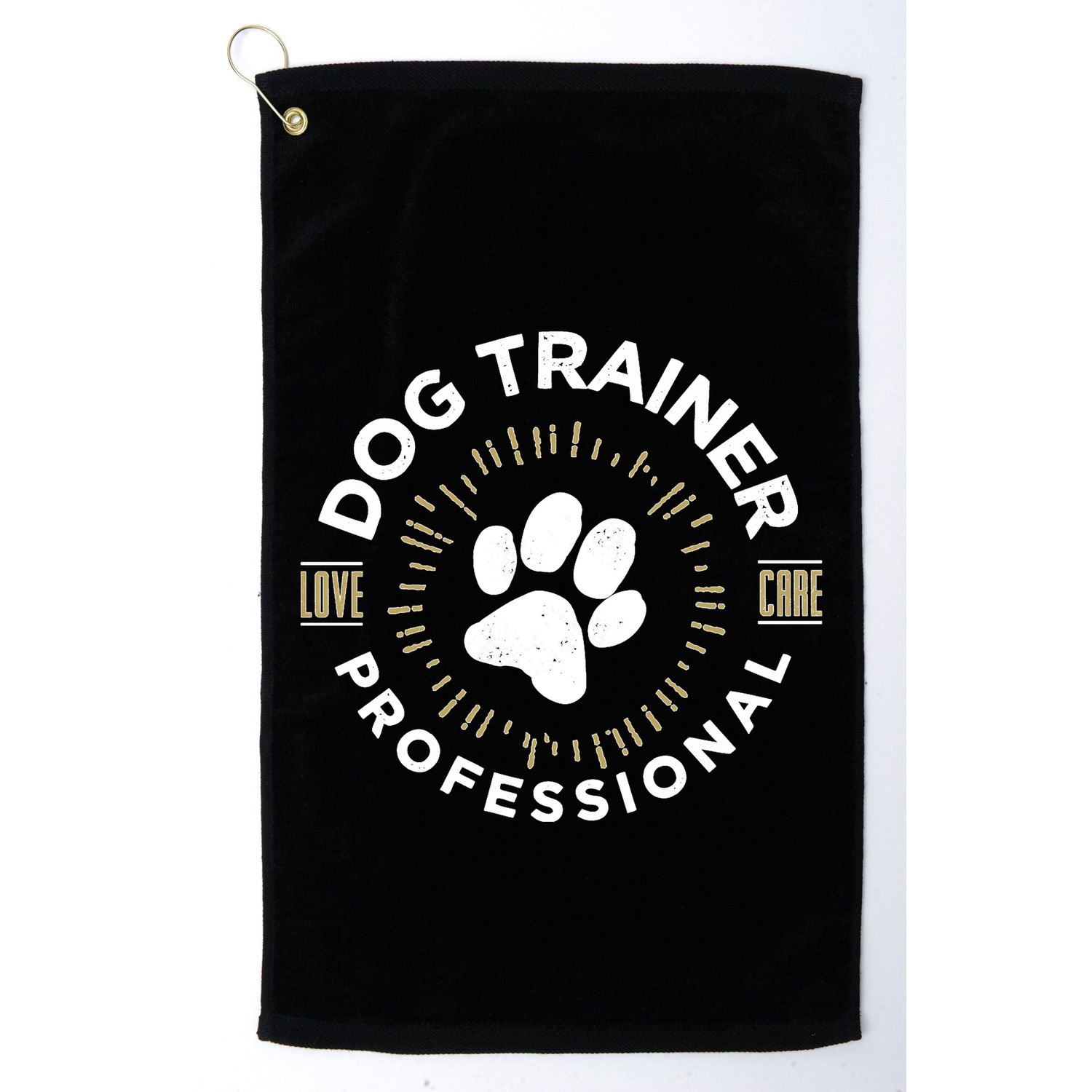 Professional Dog Trainer Long Sleeve Golf Towel