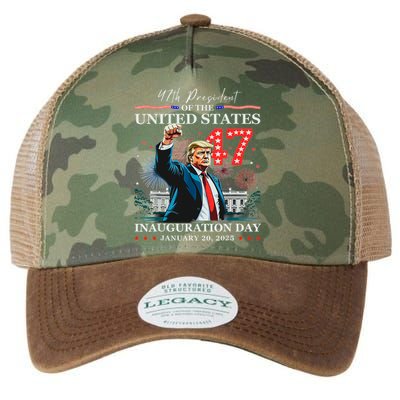 President Donald Trump 47th Inauguration Day January 20 2025 Legacy Tie Dye Trucker Hat