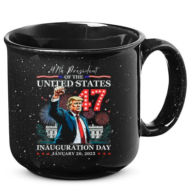 President Donald Trump 47th Inauguration Day January 20 2025 15oz Campfire Ceramic Mug