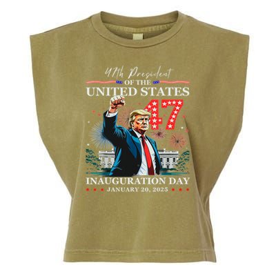 President Donald Trump 47th Inauguration Day January 20 2025 Garment-Dyed Women's Muscle Tee