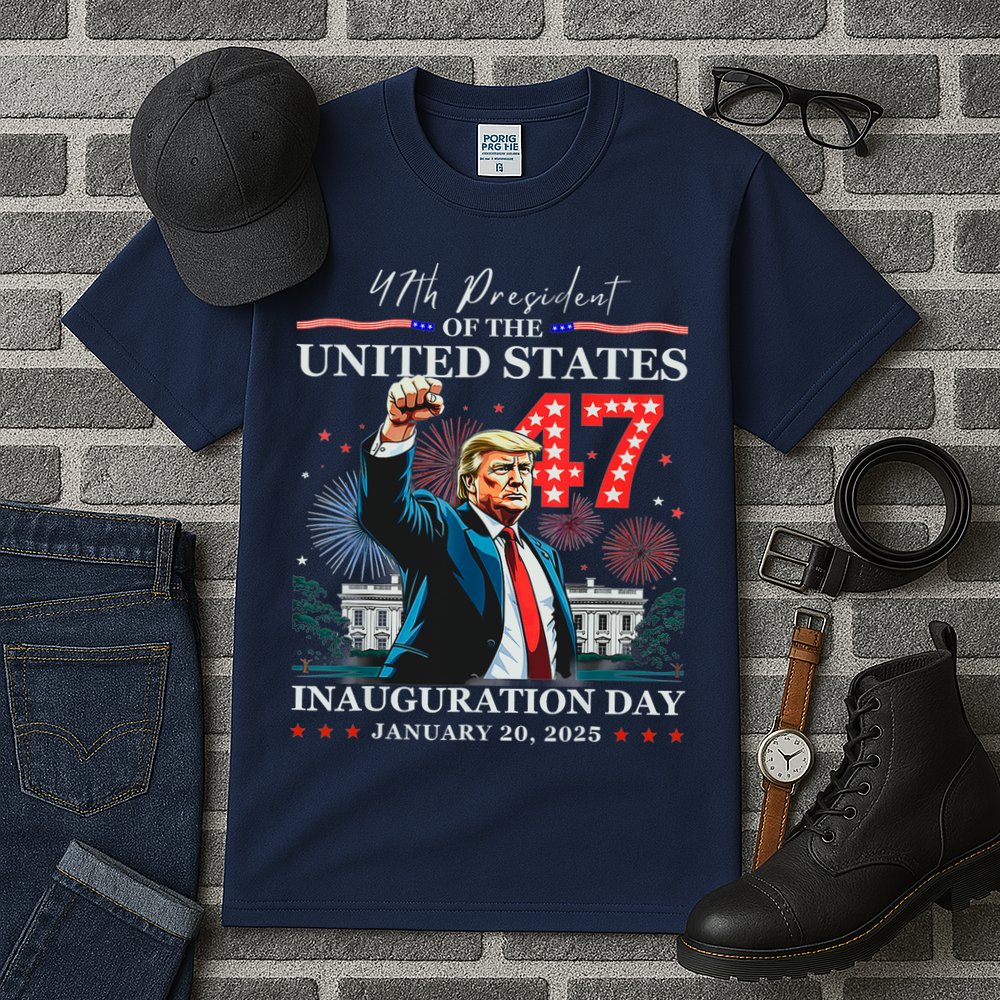 President Donald Trump 47th Inauguration Day January 20 2025 Tall T-Shirt