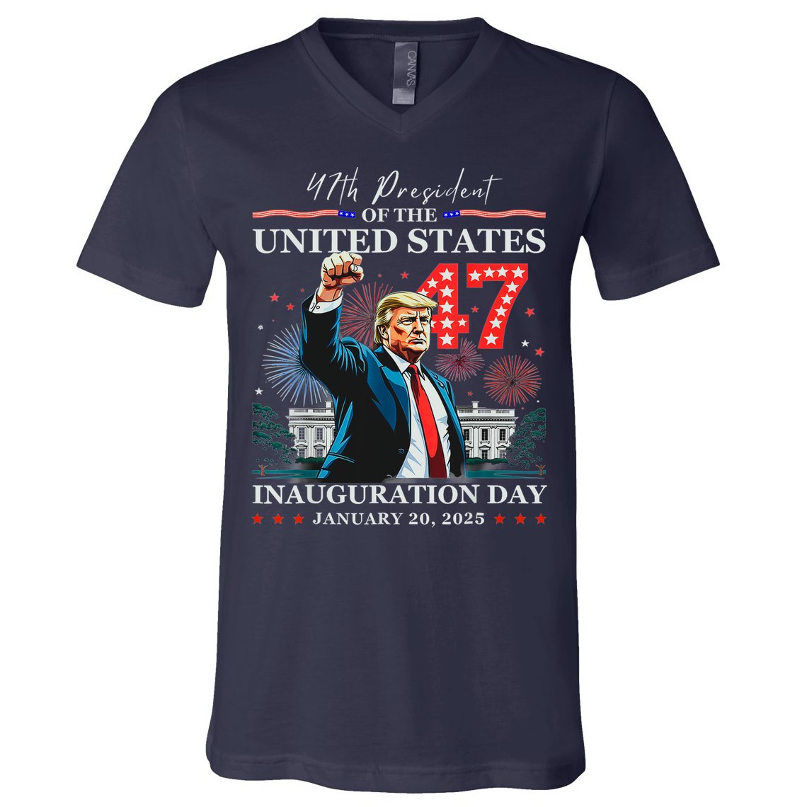 President Donald Trump 47th Inauguration Day January 20 2025 V-Neck T-Shirt