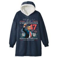 President Donald Trump 47th Inauguration Day January 20 2025 Hooded Wearable Blanket