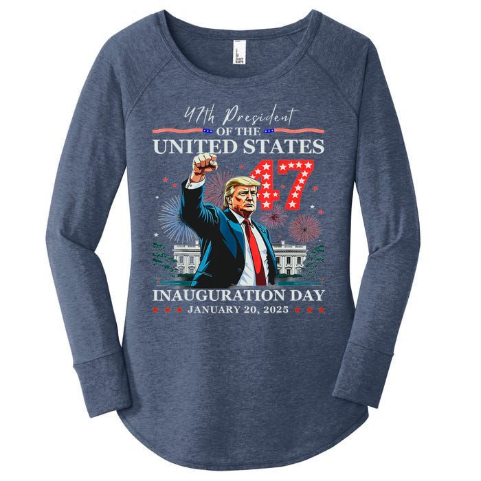 President Donald Trump 47th Inauguration Day January 20 2025 Women's Perfect Tri Tunic Long Sleeve Shirt