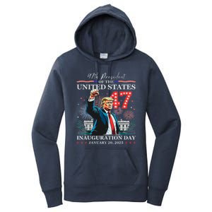 President Donald Trump 47th Inauguration Day January 20 2025 Women's Pullover Hoodie