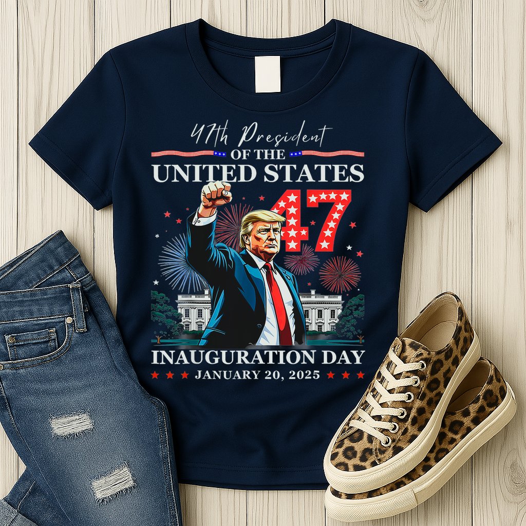 President Donald Trump 47th Inauguration Day January 20 2025 Womens T-Shirt