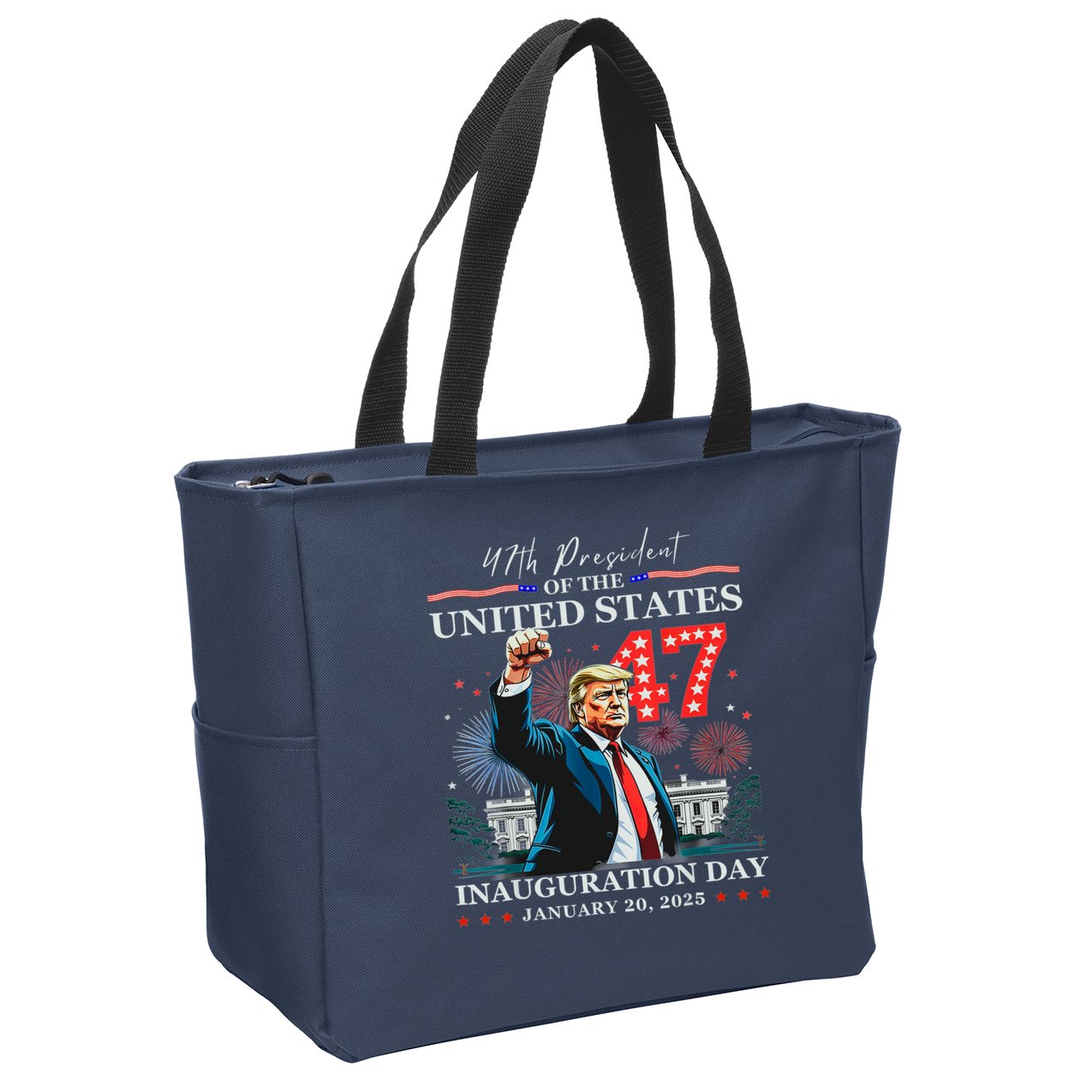 President Donald Trump 47th Inauguration Day January 20 2025 Zip Tote Bag