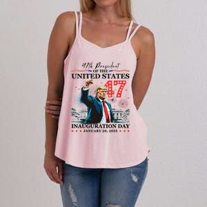 President Donald Trump 47th Inauguration Day January 20 2025 Women's Strappy Tank