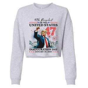 President Donald Trump 47th Inauguration Day January 20 2025 Cropped Pullover Crew