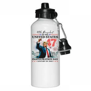 President Donald Trump 47th Inauguration Day January 20 2025 Aluminum Water Bottle