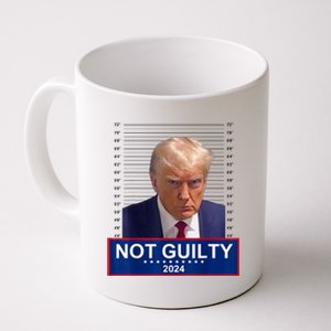 President Donald Trump Mugshot 2024 Not Guilty Supporter T Not Guilty Supporter Coffee Mug