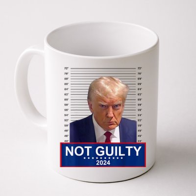 President Donald Trump Mugshot 2024 Not Guilty Supporter T Not Guilty Supporter Coffee Mug