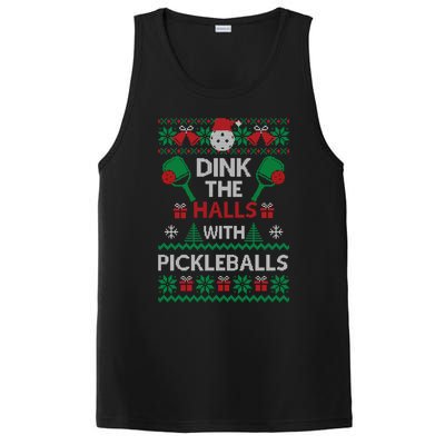 Pickleball Dink The Halls Ugly Christmas Pickleball Gift PosiCharge Competitor Tank