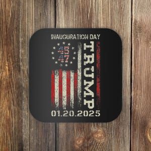 President Donald Trump Inauguration Day 2025 Usa Flag Coaster