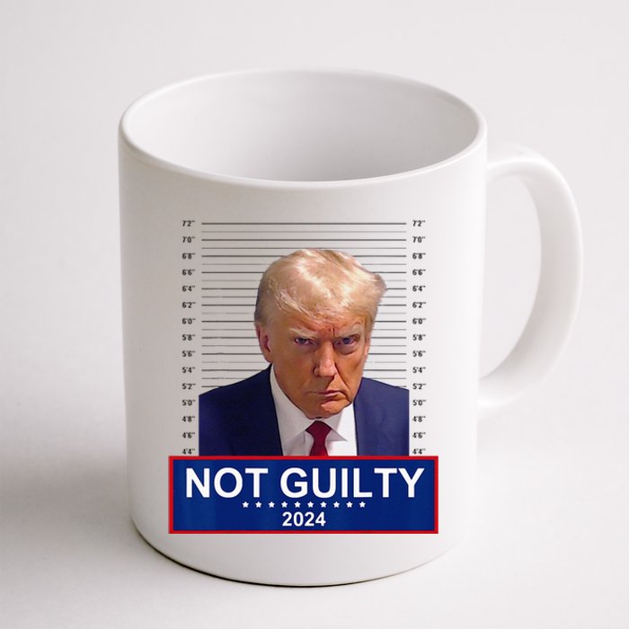 President Donald Trump Mugshot 2024 Not Guilty Supporter Coffee Mug