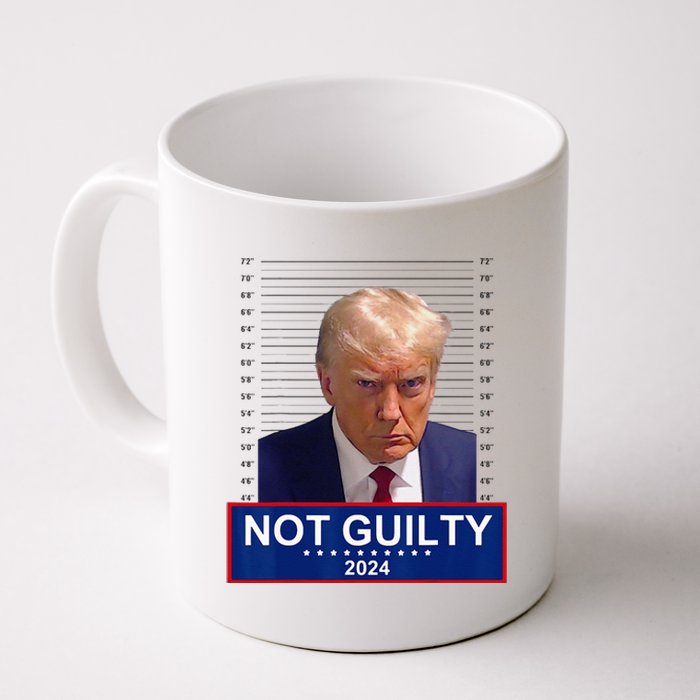 President Donald Trump Mugshot 2024 Not Guilty Supporter Coffee Mug