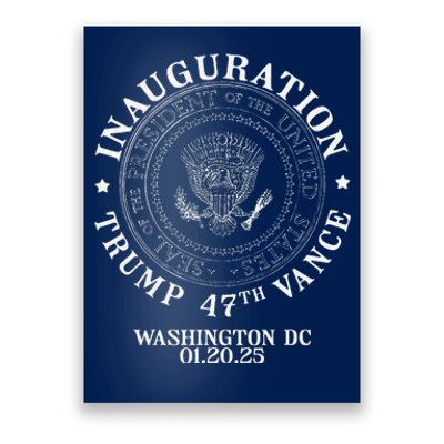 President Donald Trump Inauguration Day 2025 Memorabilia Poster