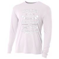 Pi Day They Call Me Pi Symbol Pi Day Cute Math Teacher Cooling Performance Long Sleeve Crew