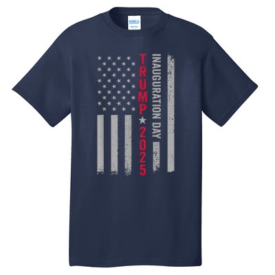 President Donald Trump Inauguration Day 2025 Vintage Us Flag Tall T-Shirt