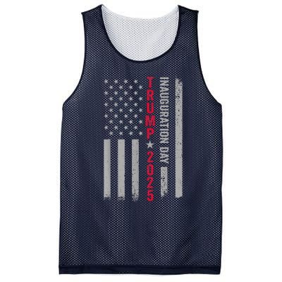 President Donald Trump Inauguration Day 2025 Vintage Us Flag Mesh Reversible Basketball Jersey Tank