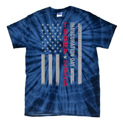 President Donald Trump Inauguration Day 2025 Vintage Us Flag Tie-Dye T-Shirt