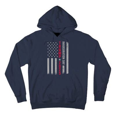 President Donald Trump Inauguration Day 2025 Vintage Us Flag Tall Hoodie