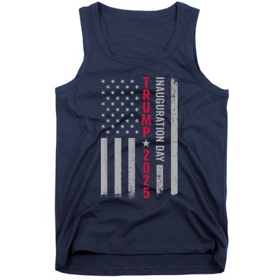 President Donald Trump Inauguration Day 2025 Vintage Us Flag Tank Top