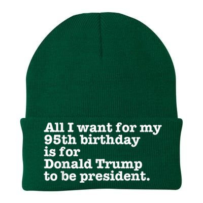 Pro Donald Trump President Funny 95th Birthday Gag Gift Joke Knit Cap Winter Beanie