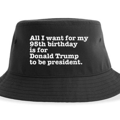 Pro Donald Trump President Funny 95th Birthday Gag Gift Joke Sustainable Bucket Hat