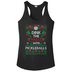 Pickleball Dink The Halls Ugly Christmas Pickleball Gift Ladies PosiCharge Competitor Racerback Tank