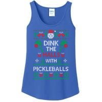 Pickleball Dink The Halls Ugly Christmas Pickleball Gift Ladies Essential Tank