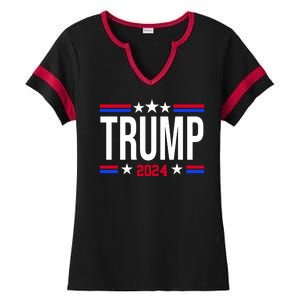 Pro Donald Trump 2024 Usa Election Ladies Halftime Notch Neck Tee