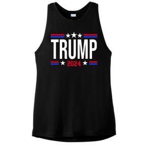 Pro Donald Trump 2024 Usa Election Ladies PosiCharge Tri-Blend Wicking Tank