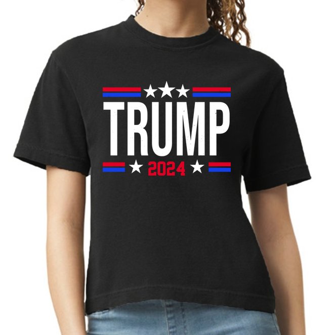 Pro Donald Trump 2024 Usa Election Comfort Colors Boxy T-Shirt