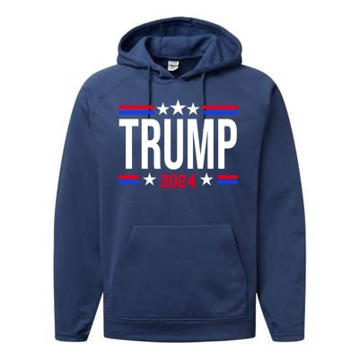 Pro Donald Trump 2024 Usa Election Performance Fleece Hoodie