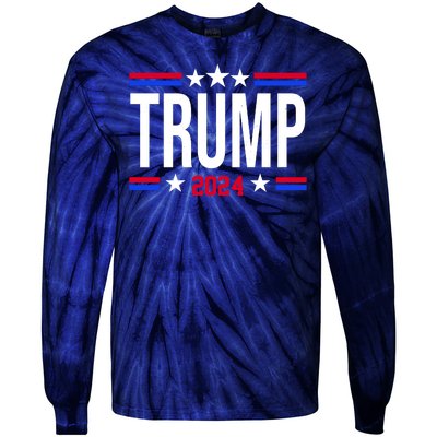 Pro Donald Trump 2024 Usa Election Tie-Dye Long Sleeve Shirt