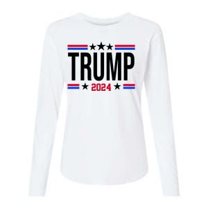 Pro Donald Trump 2024 Usa Election Womens Cotton Relaxed Long Sleeve T-Shirt