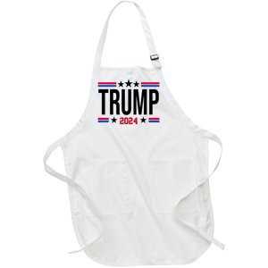 Pro Donald Trump 2024 Usa Election Full-Length Apron With Pockets