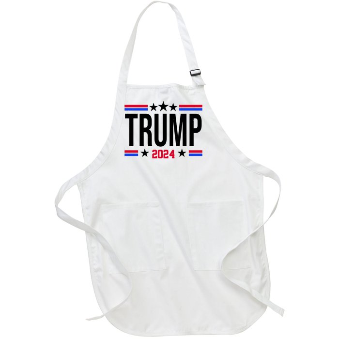 Pro Donald Trump 2024 Usa Election Full-Length Apron With Pockets