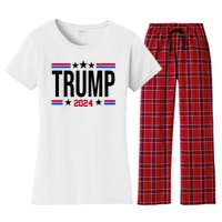 Pro Donald Trump 2024 Usa Election Women's Flannel Pajama Set