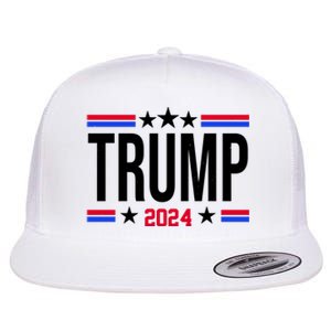 Pro Donald Trump 2024 Usa Election Flat Bill Trucker Hat