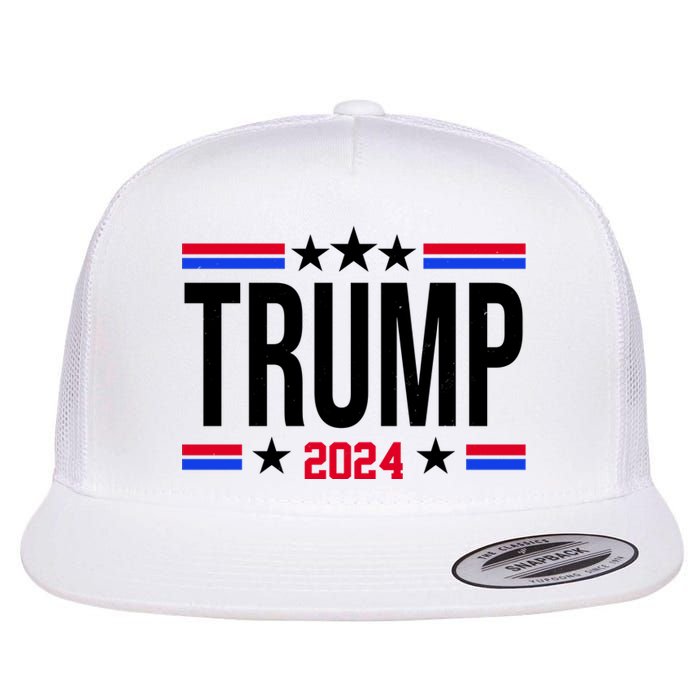 Pro Donald Trump 2024 Usa Election Flat Bill Trucker Hat