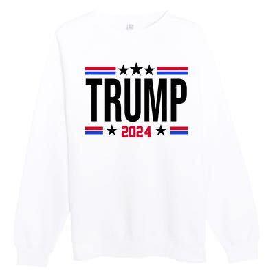 Pro Donald Trump 2024 Usa Election Premium Crewneck Sweatshirt