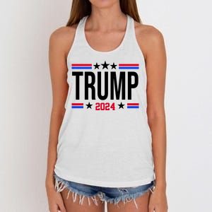 Pro Donald Trump 2024 Usa Election Women's Knotted Racerback Tank